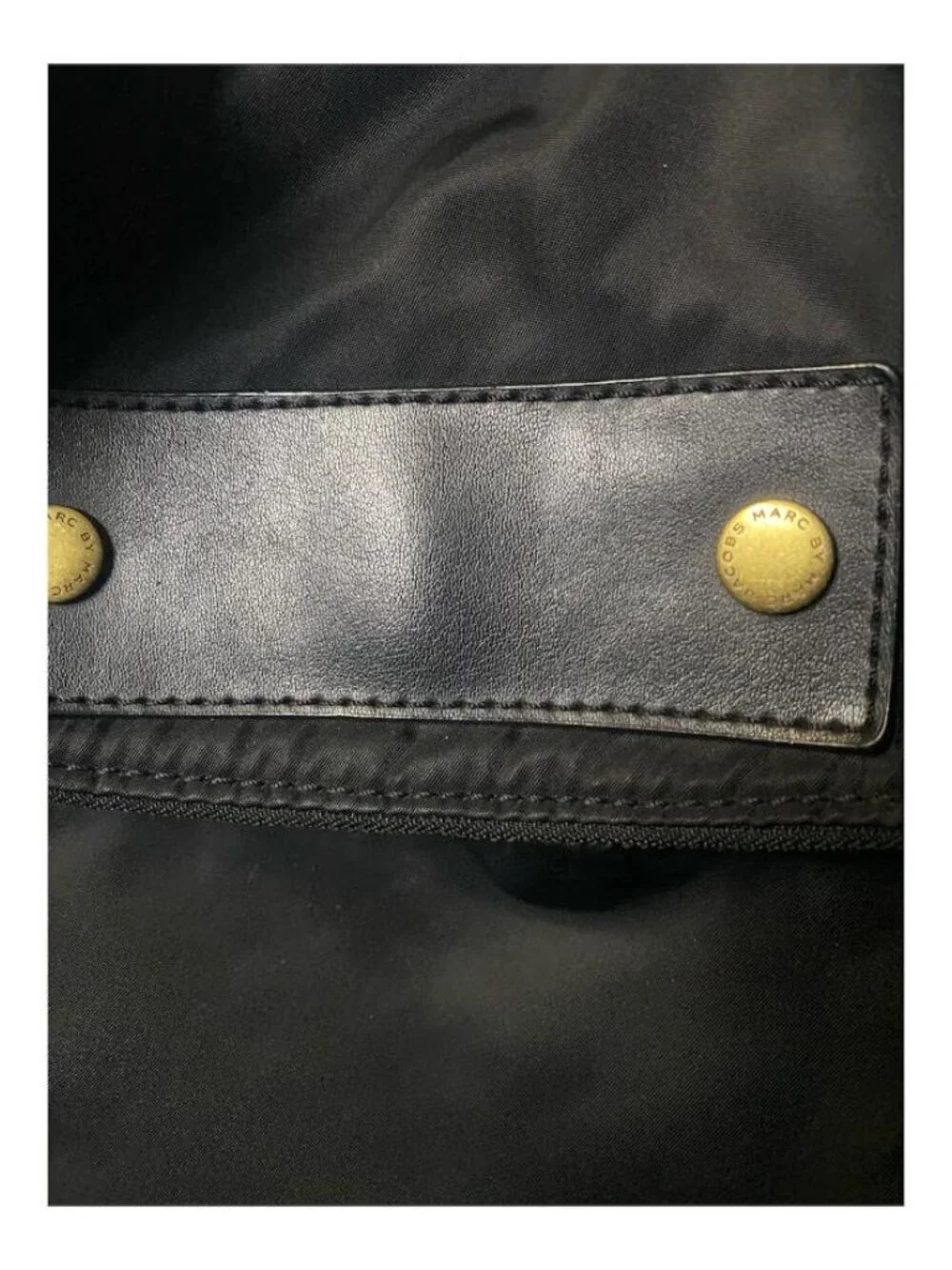 Marc Jacobs Black Shoulder Bag with Gold Hardware